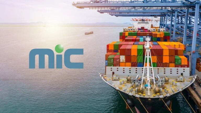 حاويات الشحن، والامتثال الجمركي، وشعار MIC